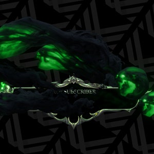 Dark Alerts - full Animated |Pack with 6| Green Version + Sound