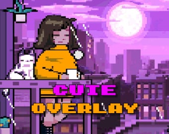 Paquete de superposiciones animadas de pixel art / Paneles, cámara web, alertas, chat, pantallas, intermedio - Listado completo de animaciones