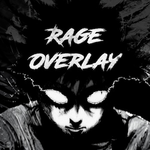GEANIMEERD DARK Anime-streampakket | Woede-overlay | Mangastijl (pauze, chatten, schermen, webcam, meldingen, panelen, overgang, chat)