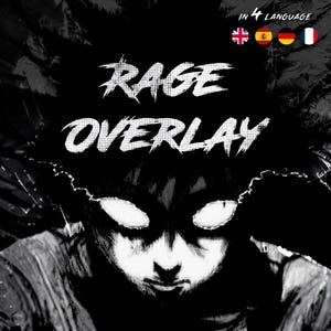 Animiertes Dark Anime Stream Paket | Twitch Overlays, Bildschirme, Panels & Übergänge für OBS/Streamlabs