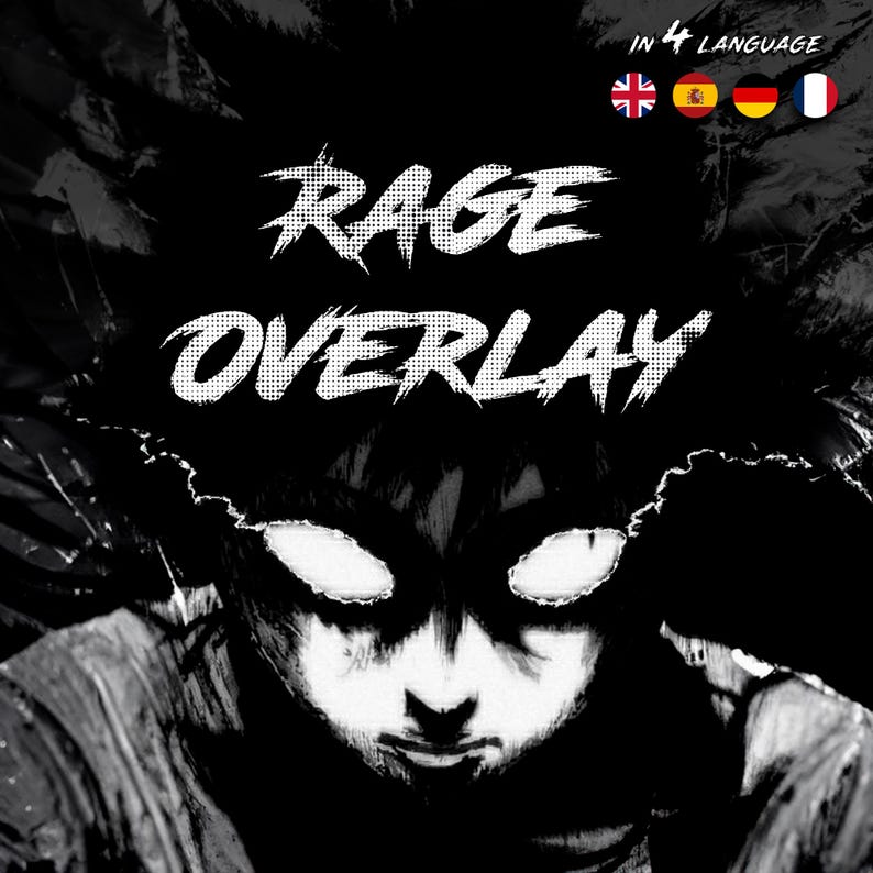 Animated Dark Anime Stream Package | Twitch Overlays, Screens, Panels ...