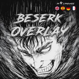 Pack d'animation Berserk en streaming | Superpositions, écrans, panneaux et transitions Twitch pour OBS/Streamlabs