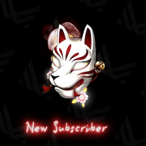 Beautiful Japanese Kitsune Alerts - full Animated | Pack with 6