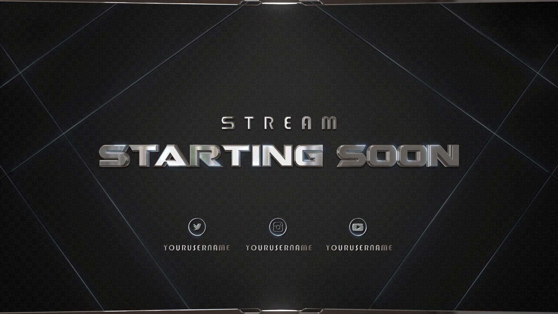 Full Clean Animated Twitch Stream Screens Banner Pack Lase - Etsy