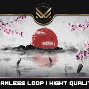 ANIMATED BACKGROUND |  Sakura Cherry Blossom Looped Background | Instant Digital Download