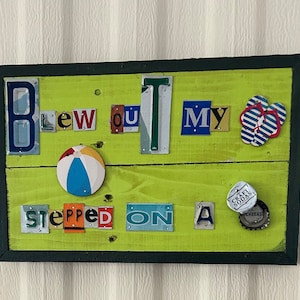 Jimmy Buffett license plate wall signs