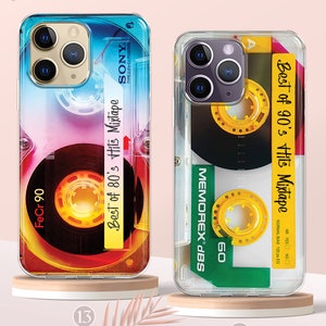 Retro Vintage Mixtape Cassette Tape Phone Case, iPhone 15 14 13 MagSafe Case, 80s 90s Retro Nostalgic Gifts Phone Case, Samsung S24 S23 Case image 8