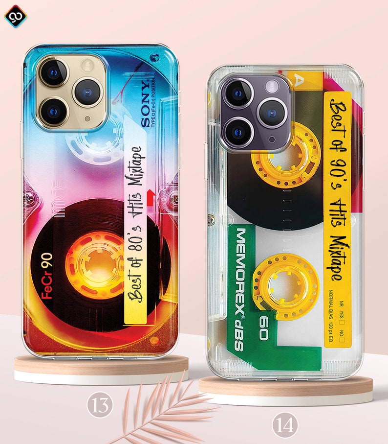 Retro Vintage Mixtape Cassette Tape Phone Case, iPhone 15 14 13 MagSafe Case, 80s 90s Retro Nostalgic Gifts Phone Case, Samsung S24 S23 Case image 8