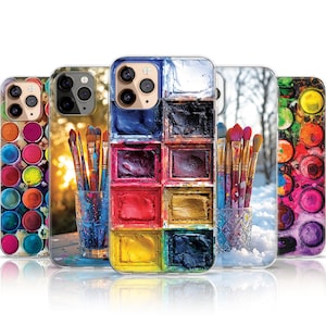 Watercolor Paint Palette MagSafe Phone Case, Gift for Artist, Painted Art Phone Case, Gift For Art Lover, Artistic Gifts, iPhone 15 14 13 12