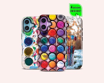 Watercolor Palette Phone Case: Artistic Painting Design, Gift For Art Lovers - iPhone 17/16/15/14 Pro Max