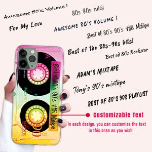 iPhone 17/16/15 Pro Retro Y2K iPhone MagSafe Case, 80s 90s Gifts, Mixtape Cassette Tape Vintage Phone Case, Mom Dad Gift Ideas image 17