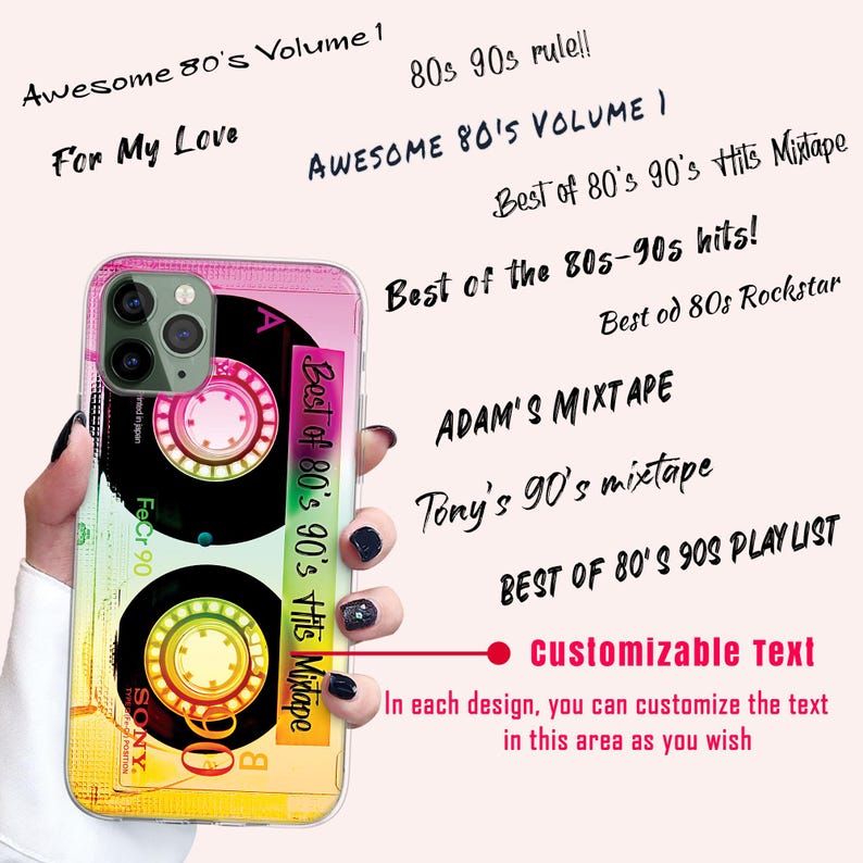 iPhone 17/16/15 Pro Retro Y2K iPhone MagSafe Case, 80s 90s Gifts, Mixtape Cassette Tape Vintage Phone Case, Mom Dad Gift Ideas image 17