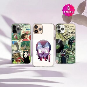 日本のマンガアニメガール携帯ケース、キキの猫ローファイアニメ携帯ケース、iPhone 15 14 13 Pro MagSafeケース、Samsung Galaxy S24 S23 S22ケース