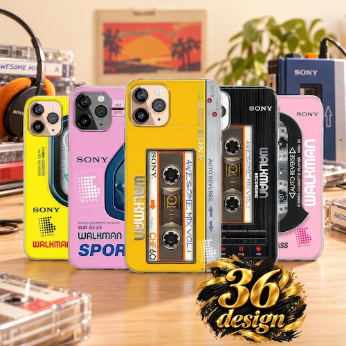 Retro Walkman iPhone 18 17 16 15 Case, 80s 90s Nostalgia Phone Case, Vintage Cassette Tape Phone Case
