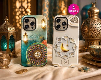 Telefoonhoesje met islamitisch Ramadan-design, telefoonhoesje met islamitische uitstraling voor iPhone 17 16 15 14