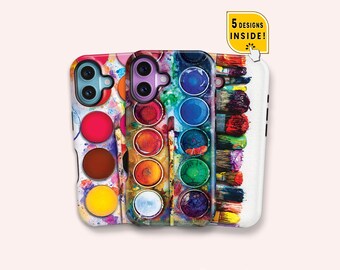 Watercolor Paint Palette Phone Case: Vibrant Artist Gift, Painter Gifts For Men woman - iPhone 17/16/15/14 Pro Max
