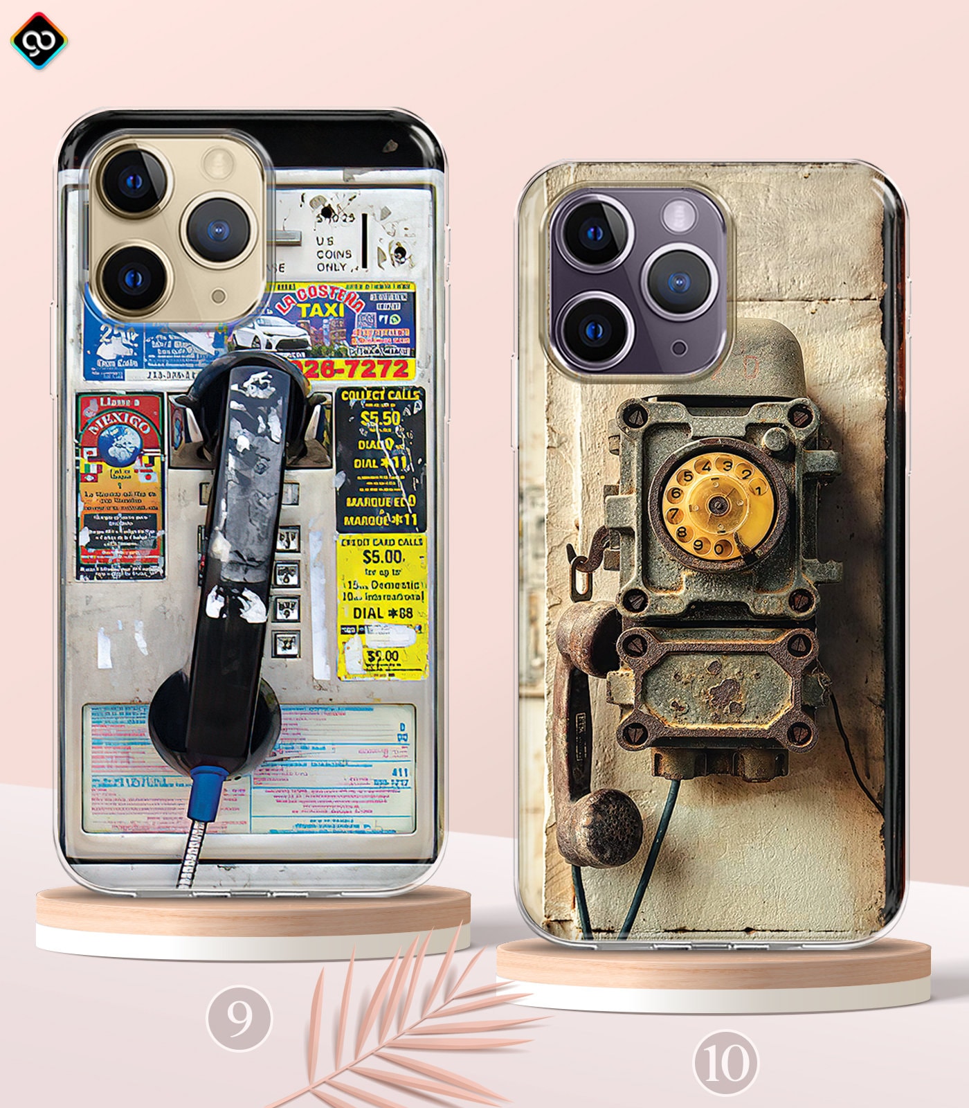 Retro Payphone Magsafe iPhone 15 14 13 Pro Max Case, 80s 90s Vintage Telephone Phone Case, Y2K Rotary Dial Phone Case, Samsung S24 S23
