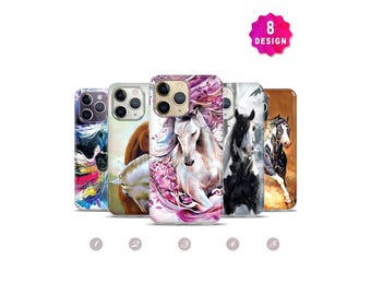 Horse Case,Personalized Wild Horse Phone Case,iPhone 14 13 12 11 Pro Max Case,Horse Phone Covers,Custom Animal Phone Case,Gift case