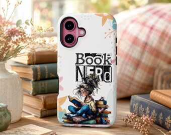 Boekenliefhebbend iPhone 17, 16, 15, 14 Pro Max hoesje: Cadeau voor lezers, boekenliefhebbers, boekenwurm cadeaus voor meisjes
