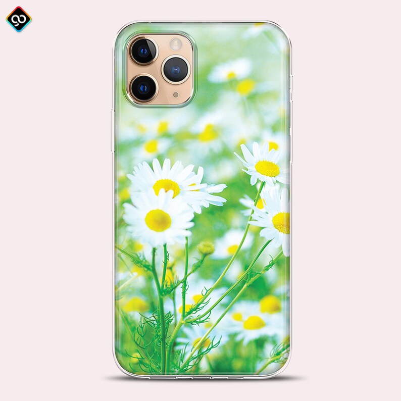 Daisy Wild Flower Nature Garden Flowers Phone Case Cover iphone 12 Pro Mini Max 11 8 XR X Plus Personalized Soft Tpu Silicone Samsung Huawei