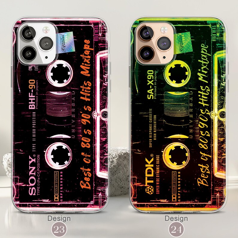 iPhone 17/16/15 Pro Retro Y2K iPhone MagSafe Case, 80s 90s Gifts, Mixtape Cassette Tape Vintage Phone Case, Mom Dad Gift Ideas image 13