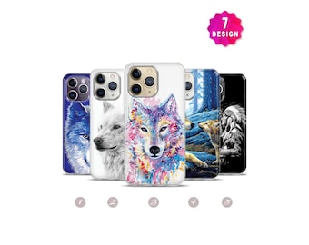 Wolf Phone Case,Wolf iPhone Case,Wolf Tribal Phone Case,Wild Wolf,Animal Phone Case,Lonely Wolf Case,iPhone 14 13 12 11 Pro Max Mini Case