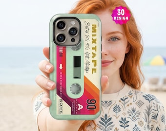 Samsung Galaxy Retro Cassette Tape Phone Case: S26,S25,S24 Ultra Mixtape Cover