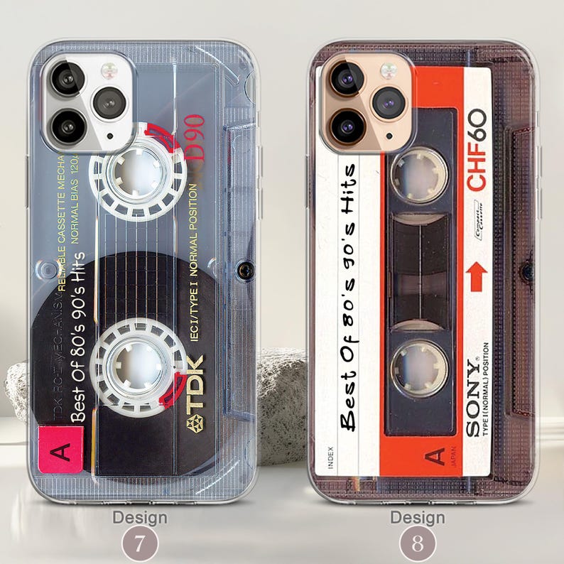 iPhone 17/16/15 Pro Retro Y2K iPhone MagSafe Case, 80s 90s Gifts, Mixtape Cassette Tape Vintage Phone Case, Mom Dad Gift Ideas image 5