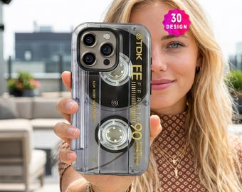 Samsung Galaxy S26 S25 S24 Ultra Retro Cassette Tape Case: Old School Tech Style Cover