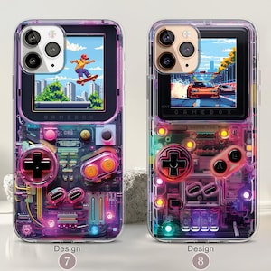 Retro Gameboy MagSafe Handyhülle, iPhone 17/16/15 Pro Max Konsolen Hülle, Samsung Galaxy S25/S24/S23/S22 Hülle, 80er Jahre Videospiel Hülle Bild 5