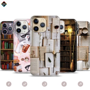 Library Phone Case,Book Themed Phone Case,Old Art Phone Case,Vintage Books iPhone Case,iPhone 14 13 12 11 Pro Max Case,Book Lover Phone Case