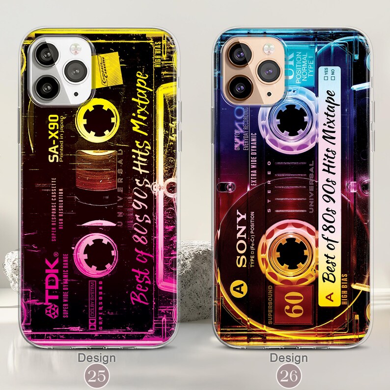 iPhone 17/16/15 Pro Retro Y2K iPhone MagSafe Case, 80s 90s Gifts, Mixtape Cassette Tape Vintage Phone Case, Mom Dad Gift Ideas image 14