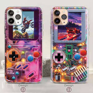 Retro Gameboy MagSafe Handyhülle, iPhone 17/16/15 Pro Max Konsolen Hülle, Samsung Galaxy S25/S24/S23/S22 Hülle, 80er Jahre Videospiel Hülle Bild 18