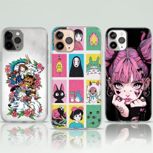 Funda para teléfono con collage de tablero de estado de ánimo japonés Manga, regalos de inspiración japonesa Ukiyo-e, funda MagSafe para iPhone 15 14 13 Pro, Samsung Galaxy S24 S23 S22