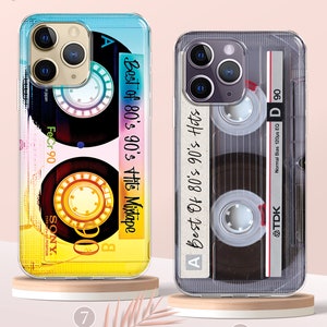 Retro Vintage Mixtape Cassette Tape Phone Case, iPhone 15 14 13 MagSafe Case, 80s 90s Retro Nostalgic Gifts Phone Case, Samsung S24 S23 Case image 5