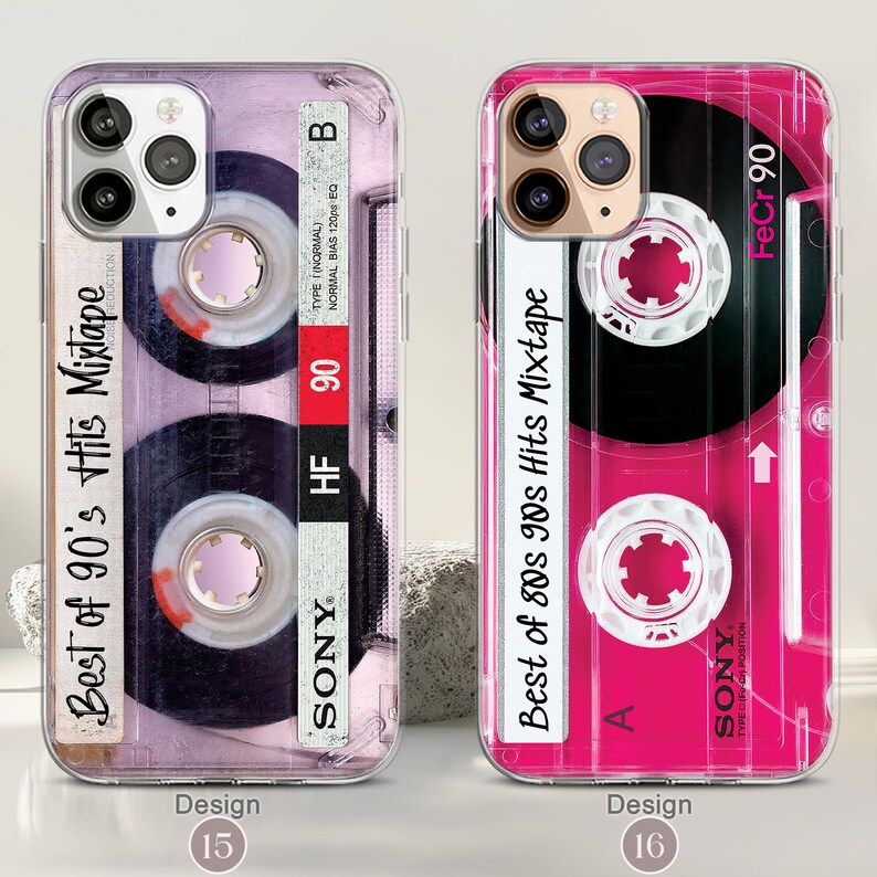 iPhone 17/16/15 Pro Retro Y2K iPhone MagSafe Case, 80s 90s Gifts, Mixtape Cassette Tape Vintage Phone Case, Mom Dad Gift Ideas image 9