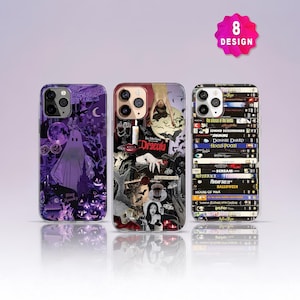 Funda para teléfono de Halloween estilo Dark Academia con collage de calavera gótica, funda de silicona TPU transparente estilo emo grunge para iPhone 17 16 15 14
