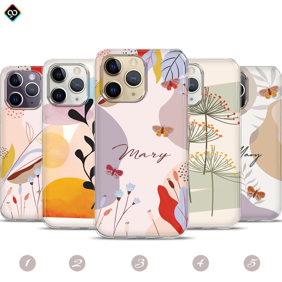 Boho Phone Case Iphone 13 Probohemian Floral Pastel Boho Etsy