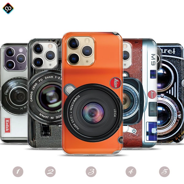 iPhone 15 pro max Case,Camera Phone Case,80s 90s Retro Phone Case,iPhone 15 14 13 12 11 Pro Case,Vintage DSLR Camera iphone Case