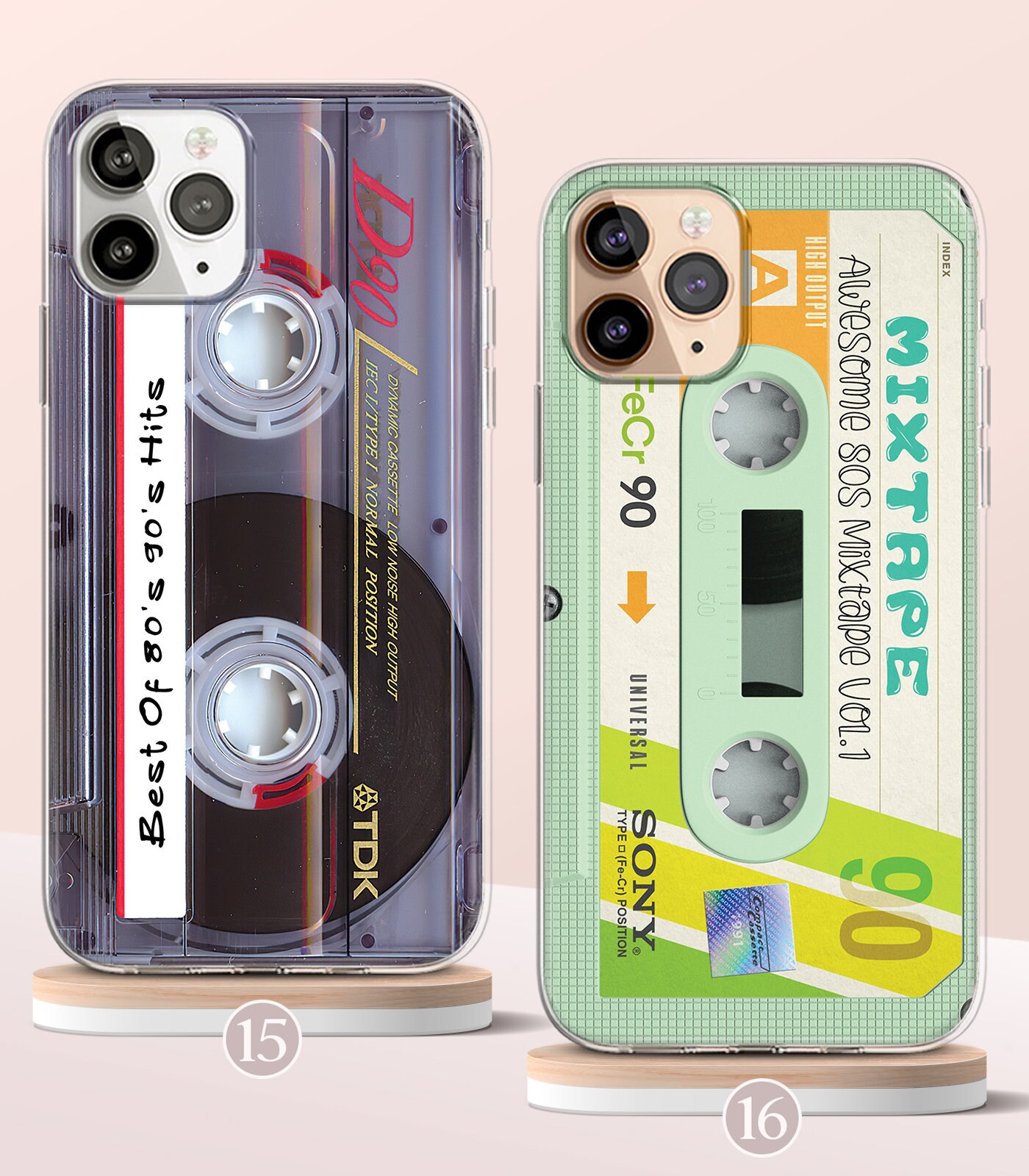 Vintage Retro Mixtape Cassette Tape Y2K iPhone Case, Music
