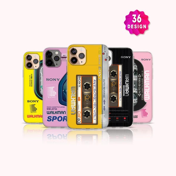 Retro Walkman Phone Case,iPhone 14 Pro Case,iPhone 13 Pro Max Case,iPhone 12 11 Pro Max Case,80s 90s Nostalgia Vintage Case,Music Phone Case