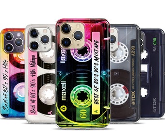 Retro Vintage Cassette Tape Telefoonhoesje voor Samsung Galaxy S22 Ultra Case, Galaxy Note 10 Case, S23 Plus Case, S23 Case, S22 Plus Case, S21 FE