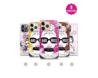 Girl Boss Phone Case,iPhone 14 1312 11 Pro Max Case,Girl Power Cute Phone Case,Fashion Girls Custom Name Phone Case,Personalized Gift Case