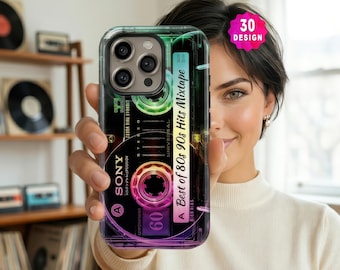 Retro Samsung S26,S25,S24 Ultra Phone Case, 80s 90s Nostalgia  Cassette Tape Cover