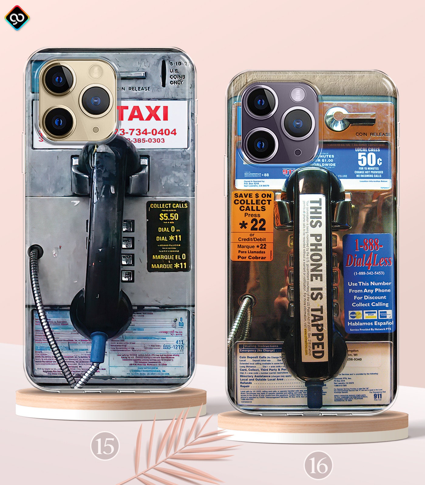 Retro Payphone Magsafe iPhone 15 14 13 Pro Max Case, 80s 90s Vintage Telephone Phone Case, Y2K Rotary Dial Phone Case, Samsung S24 S23
