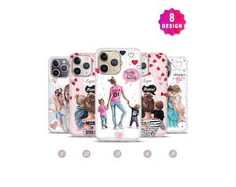 Girl Mom Mother Mama Phone Case,Best Mom Daughter phone case,iPhone 14 13 12 11 Pro Max Case,Mother's Gift,Mom Life,Mom of Boy,Mom of Girl