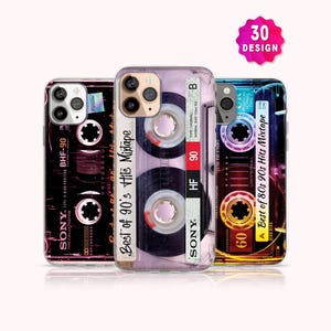iPhone 17/16/15 Pro Retro Y2K iPhone MagSafe Case, 80s 90s Gifts, Mixtape Cassette Tape Vintage Phone Case, Mom Dad Gift Ideas image 1