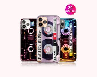 Custodia MagSafe per iPhone 17/16/15 Pro Retro Y2K, regali anni '80 e '90, custodia vintage per telefono con musicassetta Mixtape, idee regalo per mamma e papà