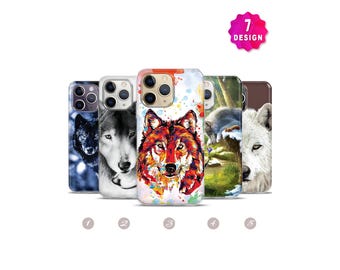 Wolf iPhone Case: Full Moon, Wild Animal Design - iPhone 17/16/15/14 Pro Max - Samsung S25/S24
