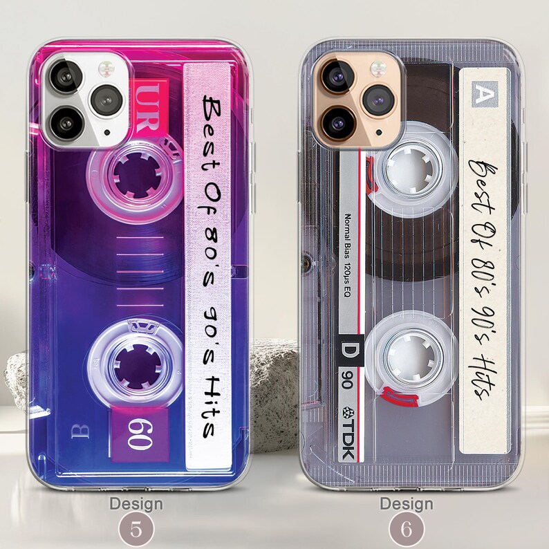 iPhone 17/16/15 Pro Retro Y2K iPhone MagSafe Case, 80s 90s Gifts, Mixtape Cassette Tape Vintage Phone Case, Mom Dad Gift Ideas image 4